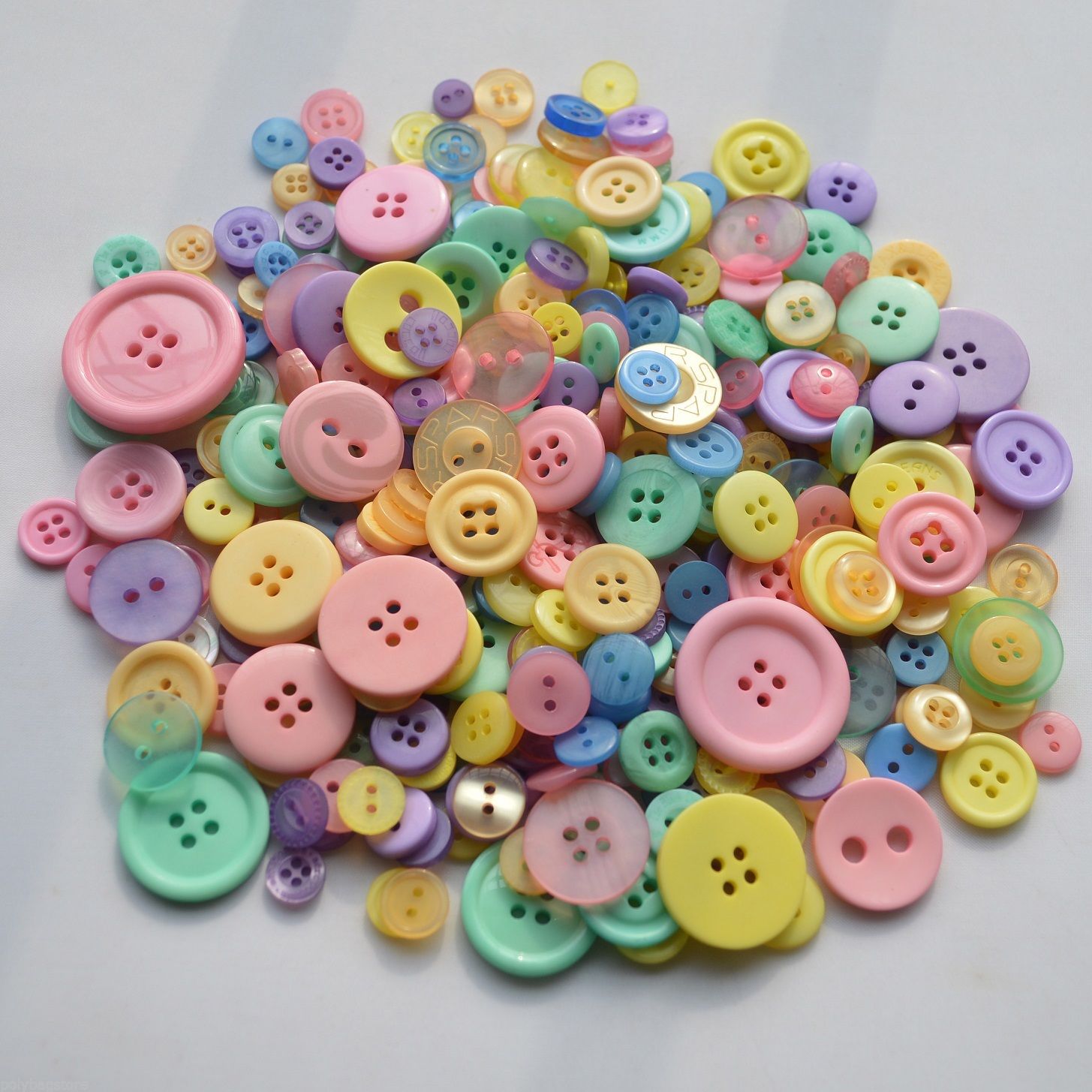 400 Buttons, Small Buttons Pastel Mix, Special Bundle Packs, Art Buttons,  Crafting, Jewelry, (SBP 2)