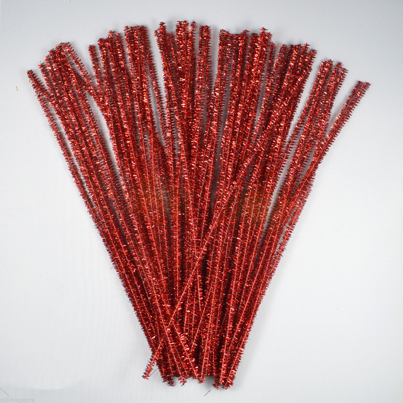 Gold and Silver Glitter Pipe Cleaners 300mm - 100 Pack